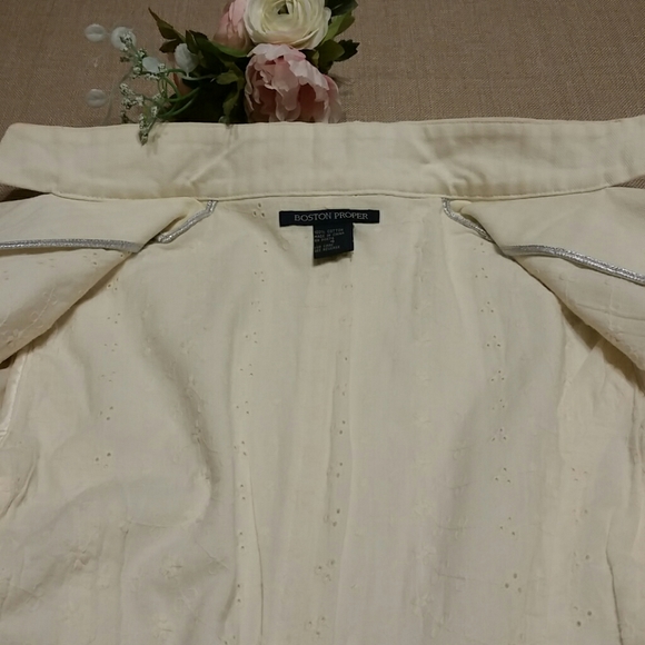DONATED EUC Boston Proper cropped bolero jacket - Picture 6 of 9
